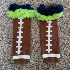 Seahawks leg warmers